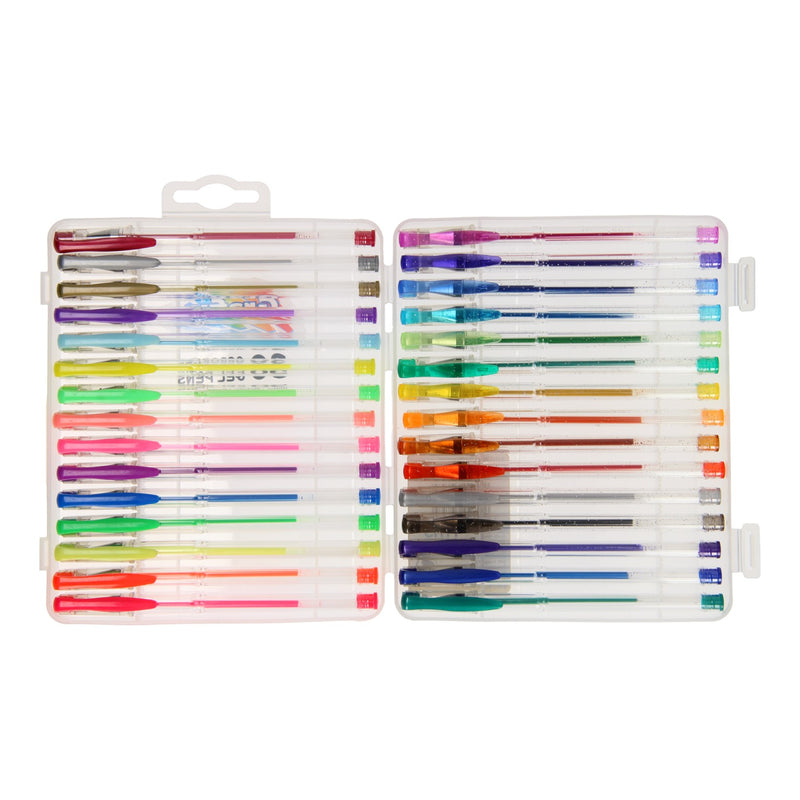 Afbeelding laden in galerijviewer, Grafix gelpennen 30pcs - schrijven handlettering - glitter effect - metallic effect - neon effect - pastel effect - gelpennen volwassenen