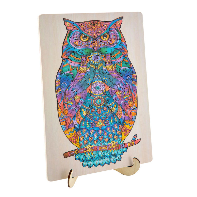 Chargez l'image dans la visionneuse de la galerie, Creative Craft Group Unieke Houten Puzzel Uil, 130st.