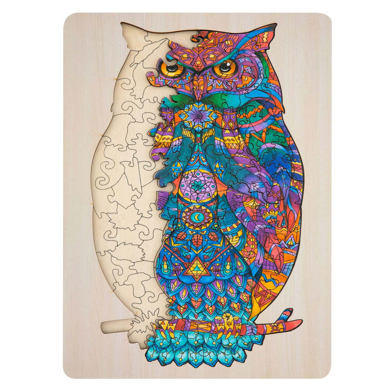 Chargez l'image dans la visionneuse de la galerie, Creative Craft Group Unieke Houten Puzzel Uil, 130st.