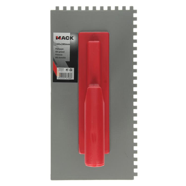 Afbeelding laden in galerijviewer, Mack 1004628 - plastieken plakspaan 140x280mm getand | 3 stuks