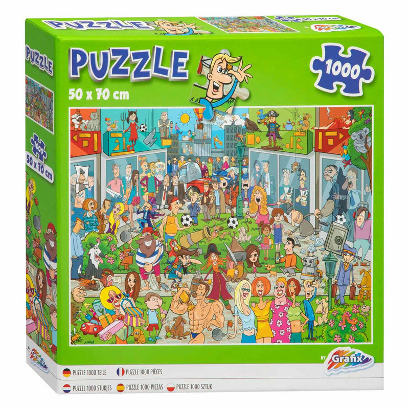 Load image into Gallery viewer, Grafix Legpuzzel Comic Winkelcentrum, 1000st.