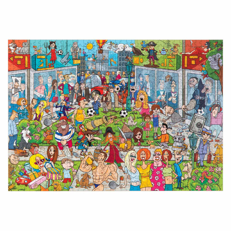 Load image into Gallery viewer, Grafix Legpuzzel Comic Winkelcentrum, 1000st.