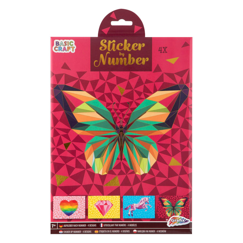 Afbeelding laden in galerijviewer, Grafix stickeren op nummer - vlinder