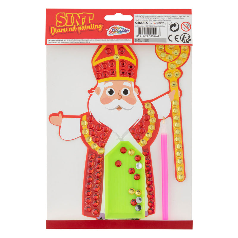 Laden Sie das Bild in Galerie -Viewer, Grafix sinterklaas mozaiek diamond painting - xl stenen