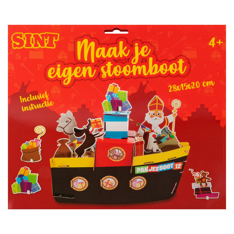 Afbeelding laden in galerijviewer, Grafix sinterklaas knutselset - maak je eigen stoomboot
