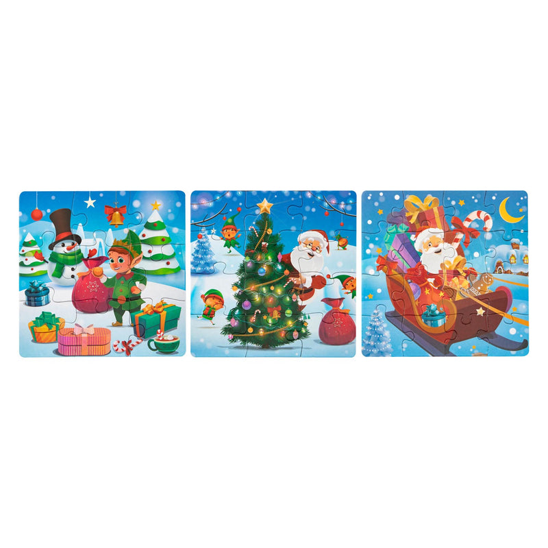 Afbeelding laden in galerijviewer, Grafix kerst 3-in-1 puzzel