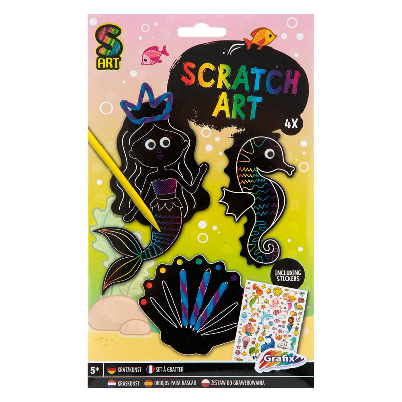 Load image into Gallery viewer, Creative craft group maak je eigen scratch art meisje