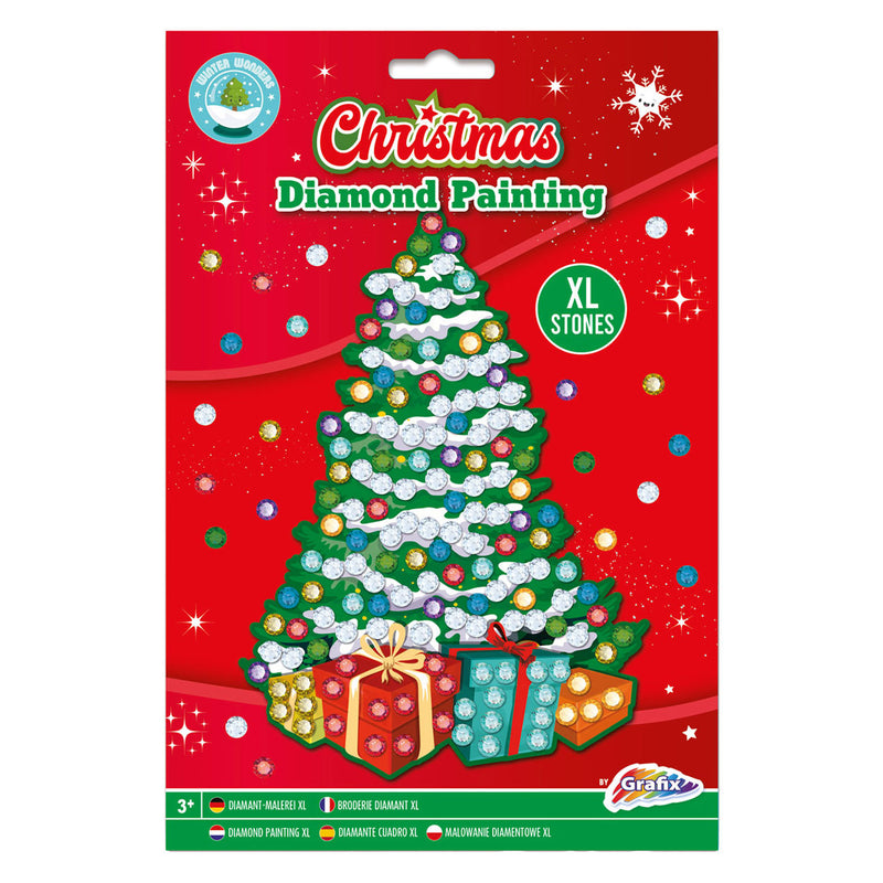 Load image into Gallery viewer, Grafix diamond painting kerst a5
