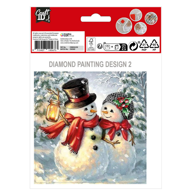 Load image into Gallery viewer, Maak je eigen Kerst Kaarten Diamond Painting, 2st.