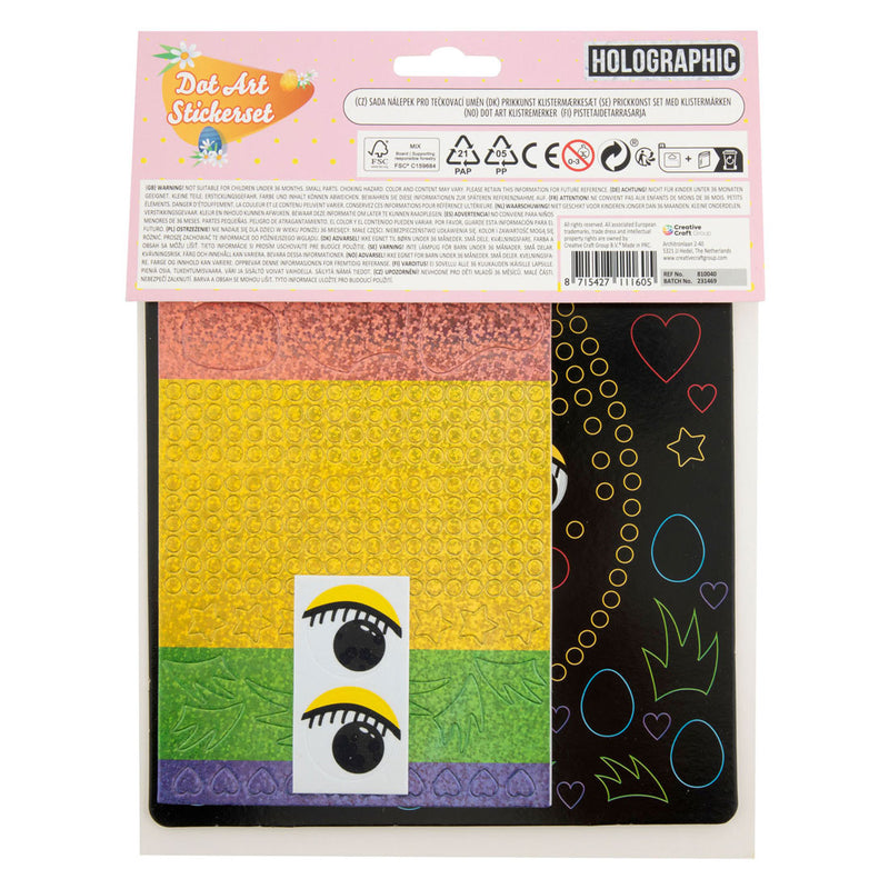 Load image into Gallery viewer, Grafix pasen holografische stippenkunst set, 22x18cm