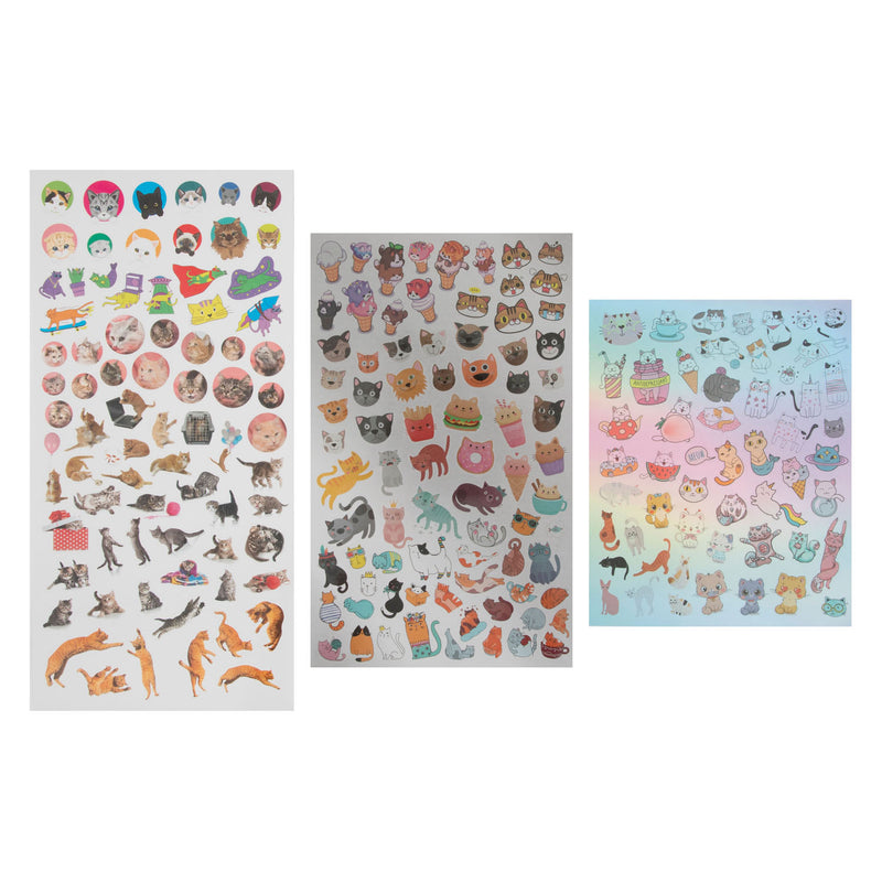 Load image into Gallery viewer, Creative craft group stickerset katten, 100st.