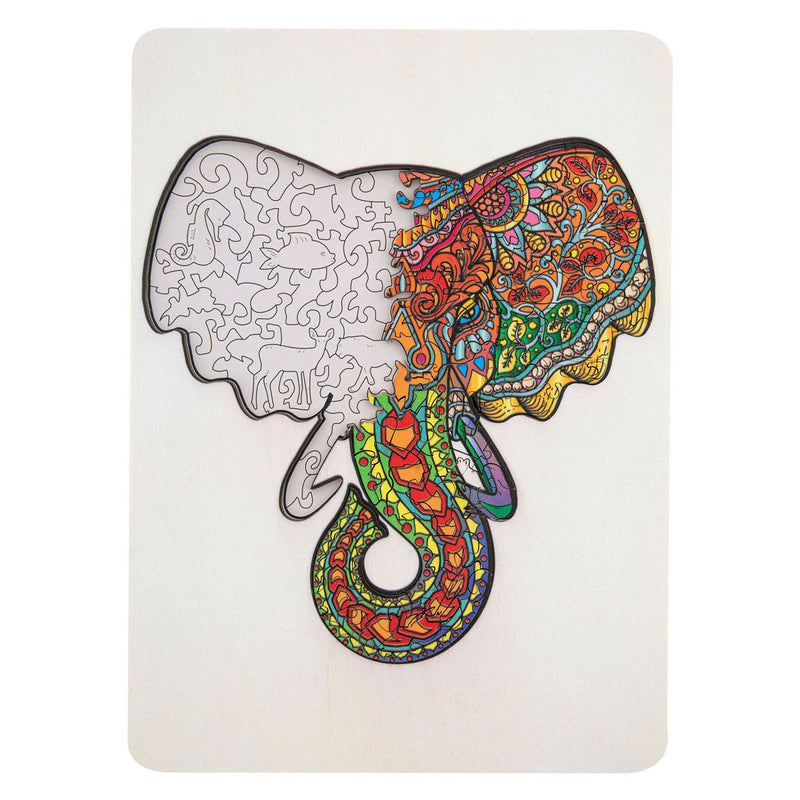 Load image into Gallery viewer, Creative craft group houten legpuzzel olifant, 132st.