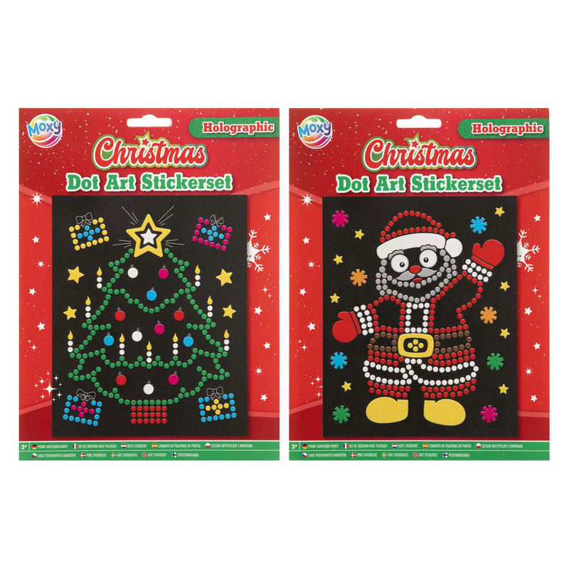 Load image into Gallery viewer, Creative craft group xmas holografische stippen stickerset