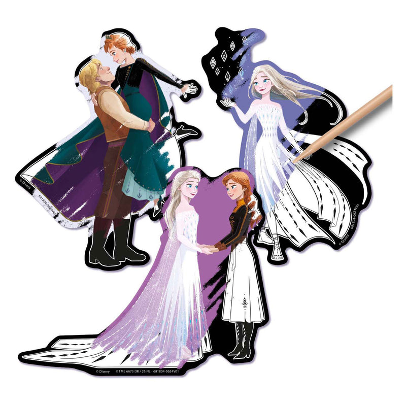 Load image into Gallery viewer, Moxy scratch art stickers - frozen, 6dlg.