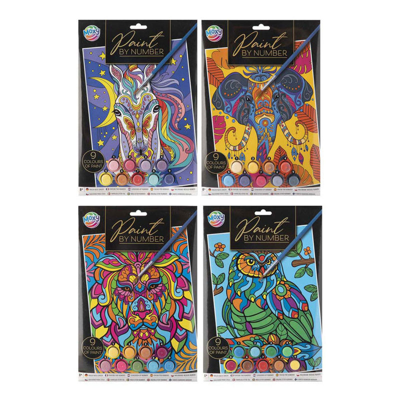 Load image into Gallery viewer, Schilderen op nummer a4 4 assorti | 3 stuks