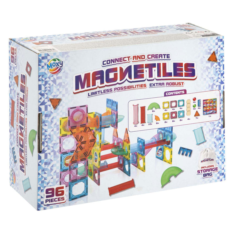 Load image into Gallery viewer, Creative craft group bouwspeelgoed magnetische tegels xl met opbergtas, 96dlg.