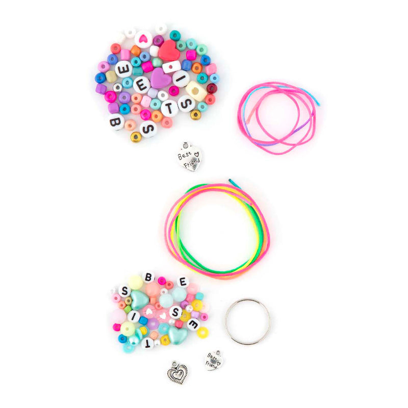 Afbeelding laden in galerijviewer, Besties myo sieraden- accessoireset sleutelhanger met armbandje