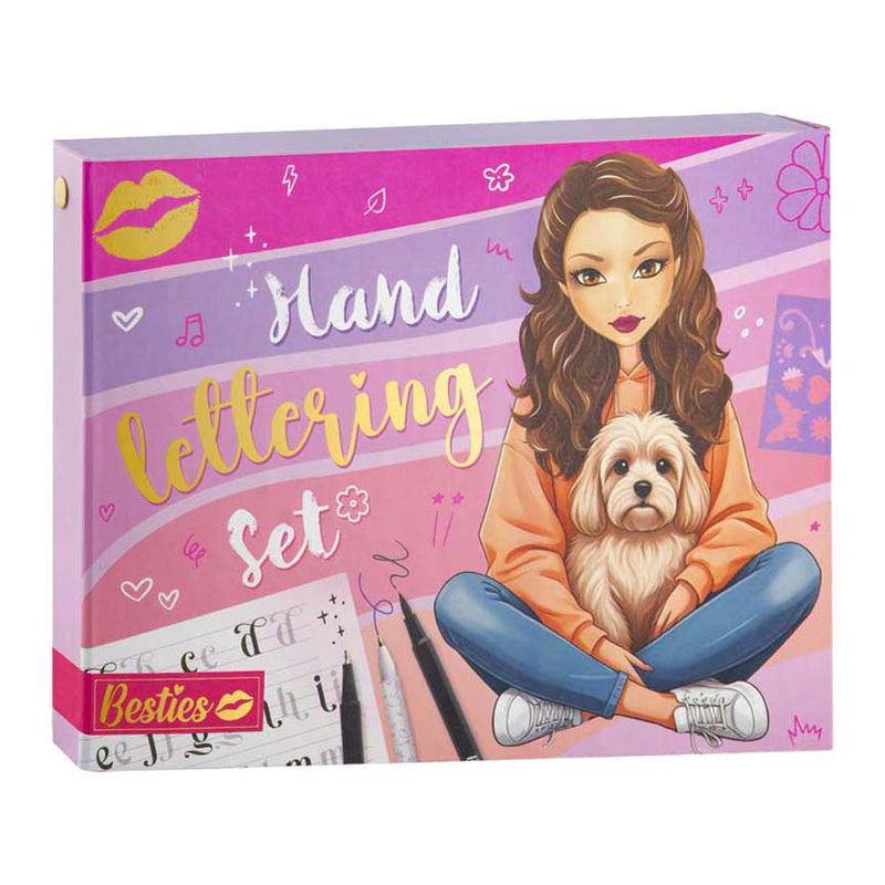 Afbeelding laden in galerijviewer, Creative craft group besties handlettering set incl. boek - 32 pagina's