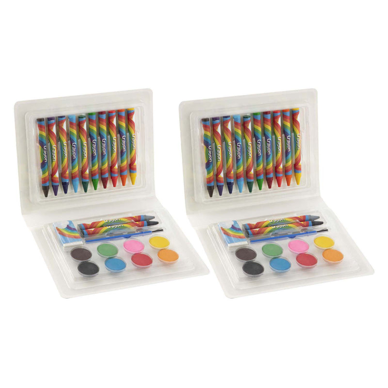 Afbeelding laden in galerijviewer, Creative craft group klein kleur- en verfkoffertje, 22dlg.