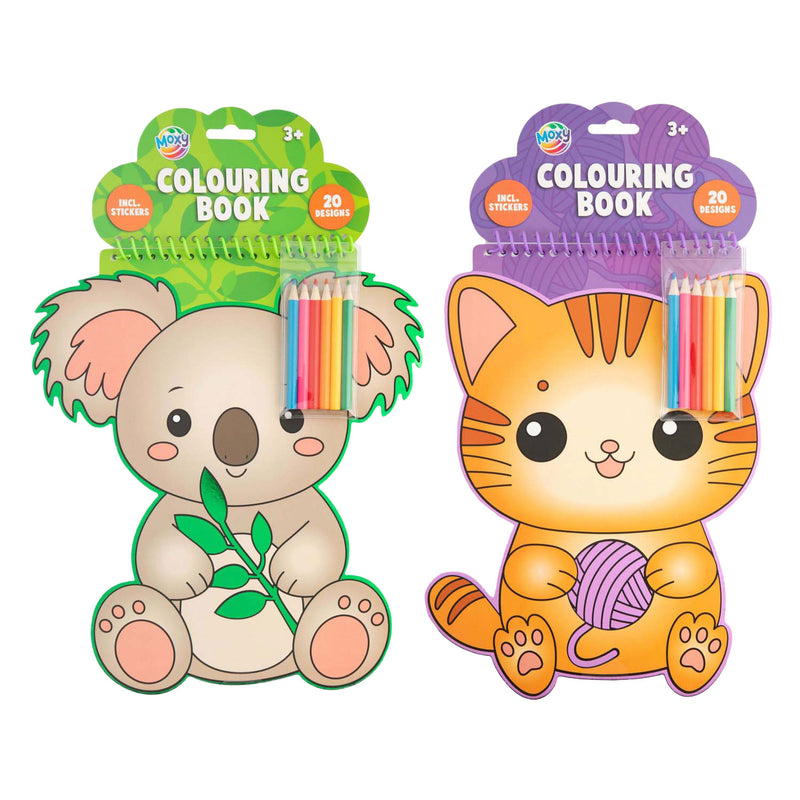 ギャラリービューアに画像をロードする, Creative craft group kleurboek in dierenvorm - 20 vellen + 6 potloden