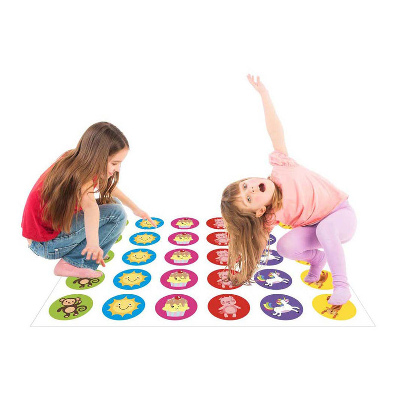 Afbeelding laden in galerijviewer, Grafix dobbelen en bewegen - gezelschapsspel - buiten spelen - buitenspeelgoed - spellen voor kinderen - speelmat 125cm x 155cm