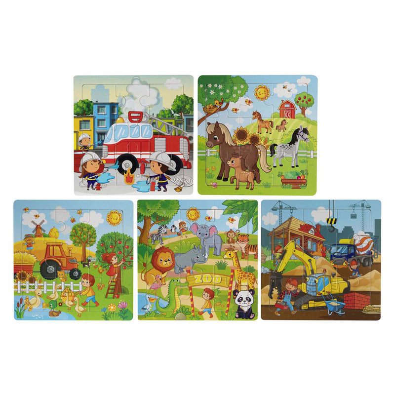 Load image into Gallery viewer, Moxy houten uitdeelpuzzeltjes - 15st.