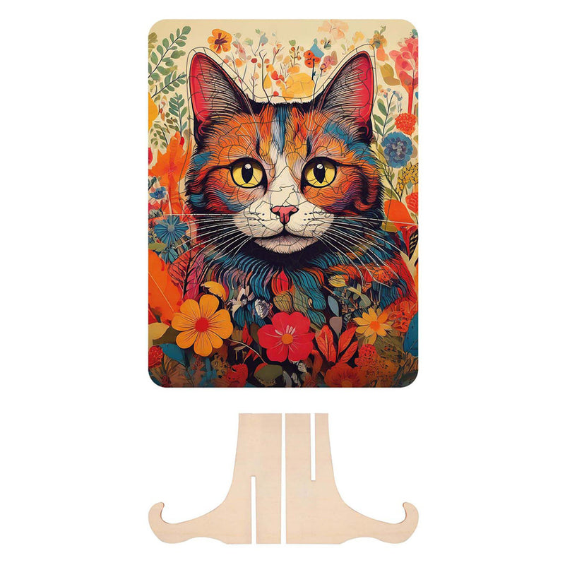 Load image into Gallery viewer, Moxy houten puzzel cat unieke vormen