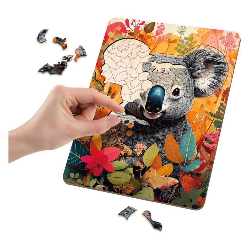 Load image into Gallery viewer, Moxy houten puzzel koala unieke vormen
