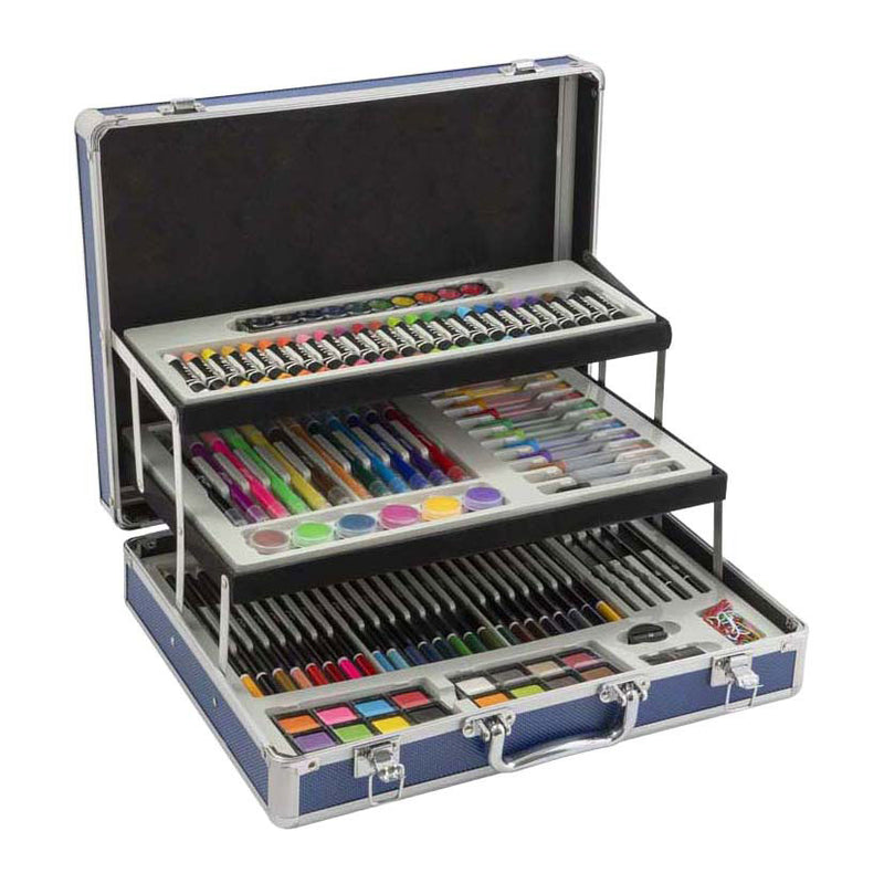 Laden Sie das Bild in Galerie -Viewer, Creative craft group nassau tekenkoffer met 3 verdiepingen - 140dlg.