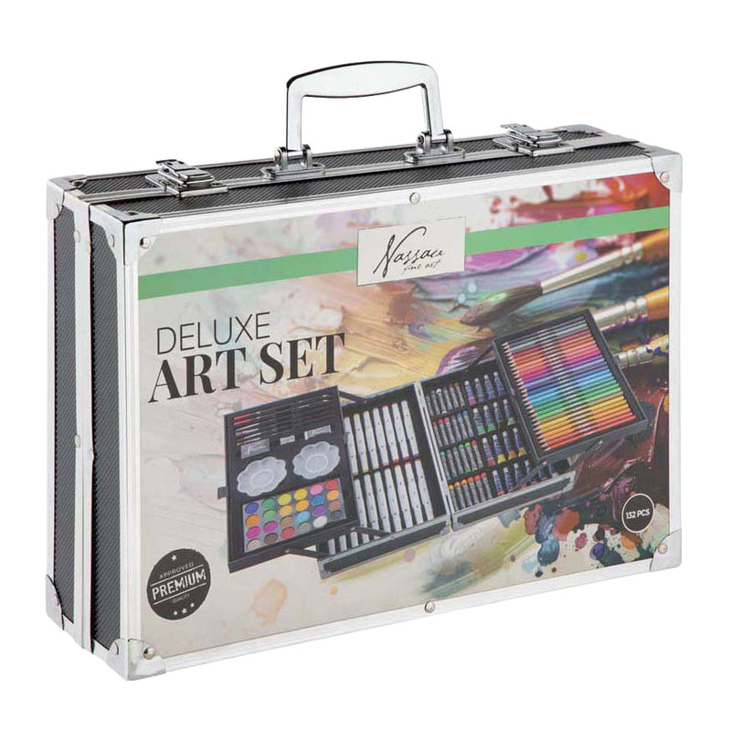 Load image into Gallery viewer, Creative craft group nassau schilderkoffer tekenset, 132 delig