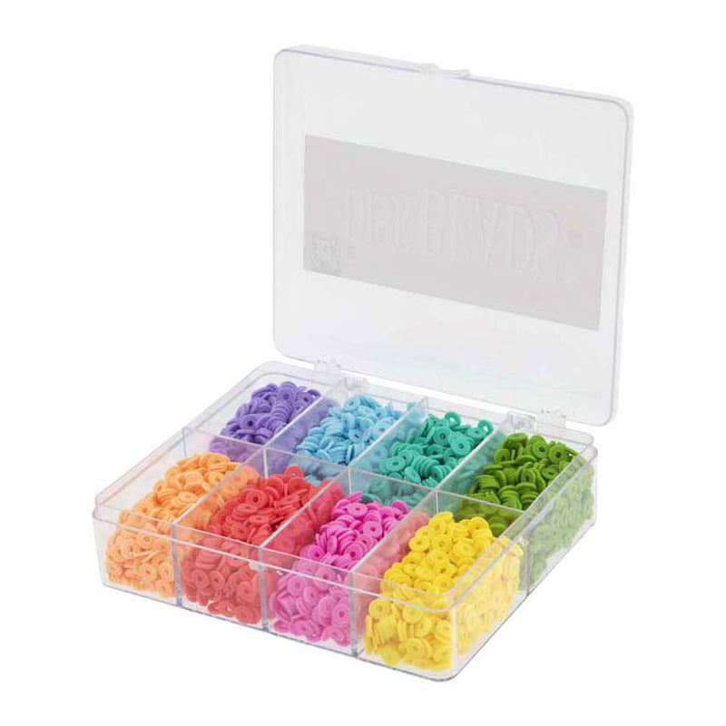 Afbeelding laden in galerijviewer, Creative craft group schijfkralen in opbergbox - 8 kleuren