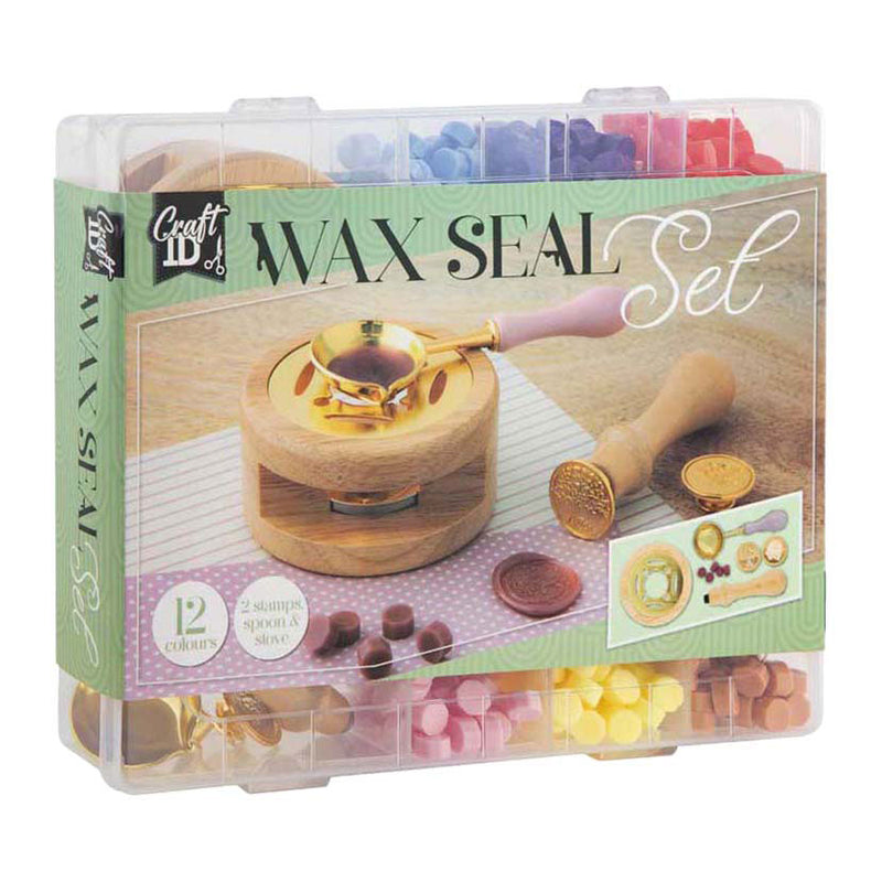 ギャラリービューアに画像をロードする, Creative craft group lakzegel set - incl. 12 kleuren, 2 stempels lepel