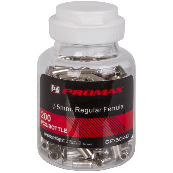 Afbeelding laden in galerijviewer, Promax kabelhoedje metaal ø5mm voor derailleurkabel (200 stuks) - zilver