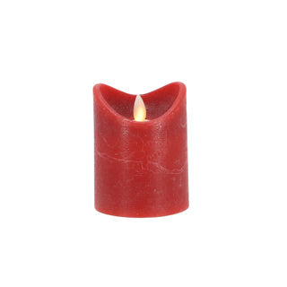 Laden Sie das Bild in Galerie -Viewer, Daily home led kaars 7,5x10 cm rood | 4 stuks