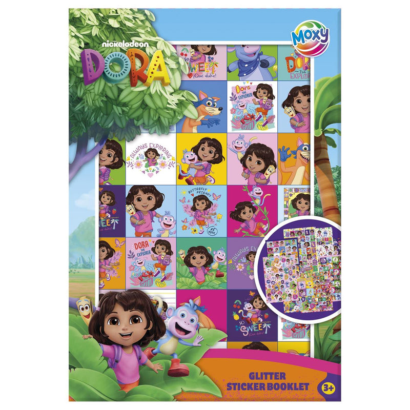 Load image into Gallery viewer, Moxy bluey dora glitter stickerboek a5