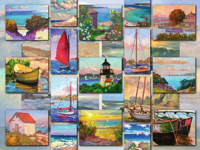 Load image into Gallery viewer, Ravensburger puzzel coastal collage