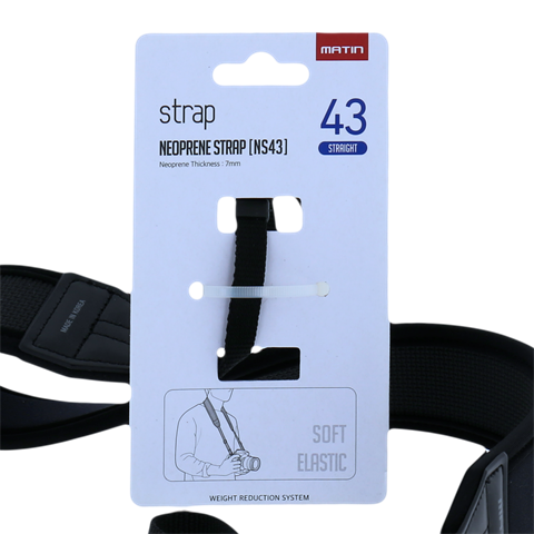 Load image into Gallery viewer, Matin riem de luxe recht neoprene 43 mm m-6753h