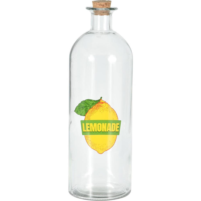 Afbeelding laden in galerijviewer, Excellent houseware fles glas met dop kurk 1l fles glas met dop kurk 1l