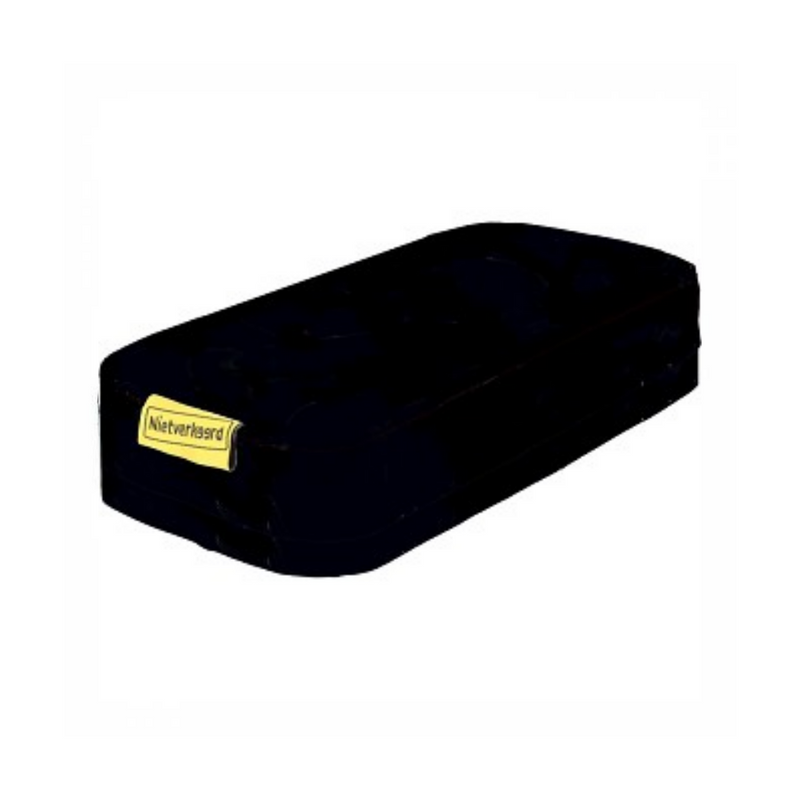 Load image into Gallery viewer, Recycled kussen zitje achterdrager zwart-grijs