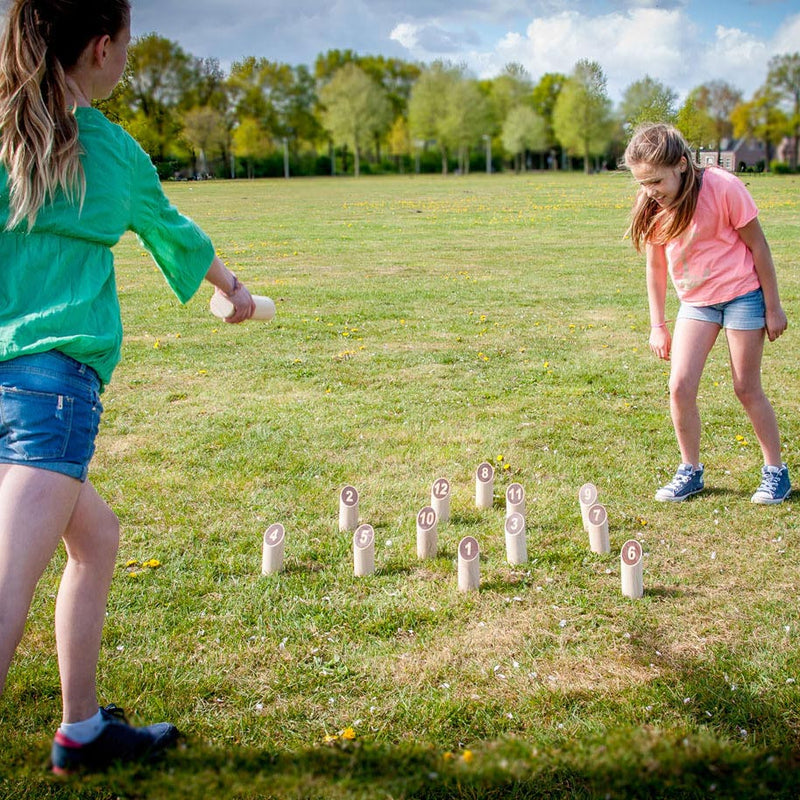 Load image into Gallery viewer, Kubb number original rubber hout