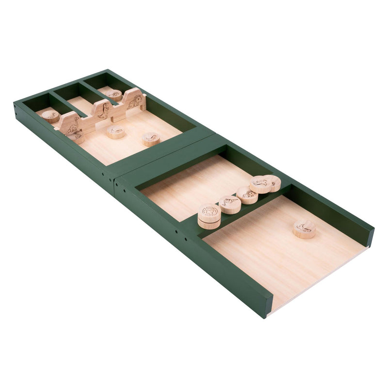 Load image into Gallery viewer, Longfield houten kinder sjoelbak dino, 80cm