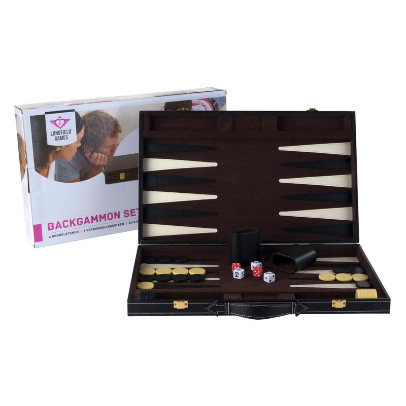 Load image into Gallery viewer, Engelhart backgammon 18 bruin en ivoor klassiek bordspel