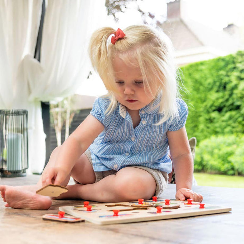 Load image into Gallery viewer, Engelhart noppenpuzzel voertuigen