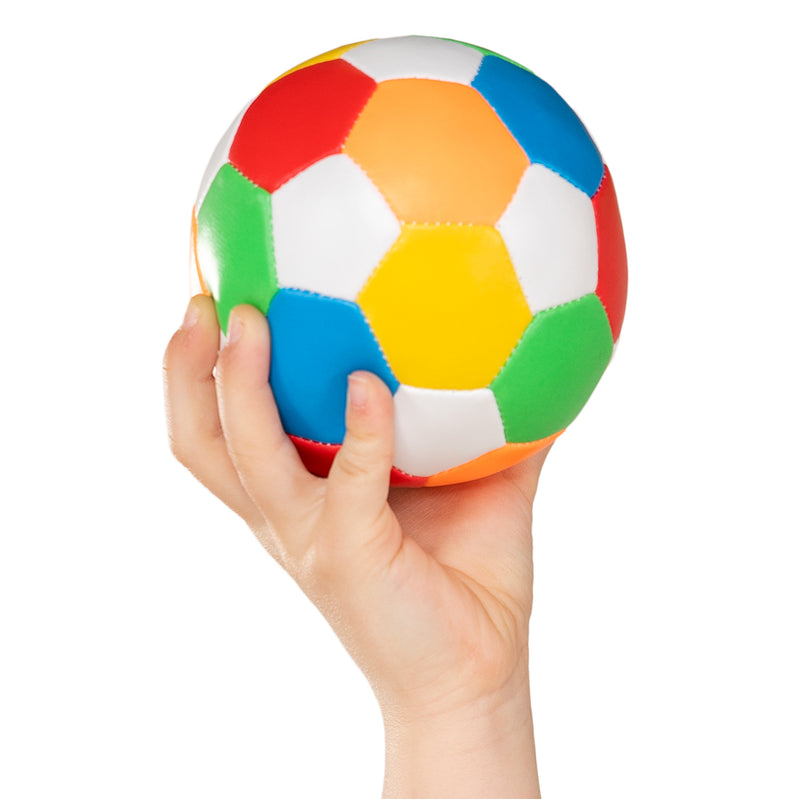 Afbeelding laden in galerijviewer, Engelhart zachte softbal 15 cm – meerkleurig – 32 panels – foam speelbal – recreatieve bal – sport- en spelbal – kindvriendelijk speelgoed –