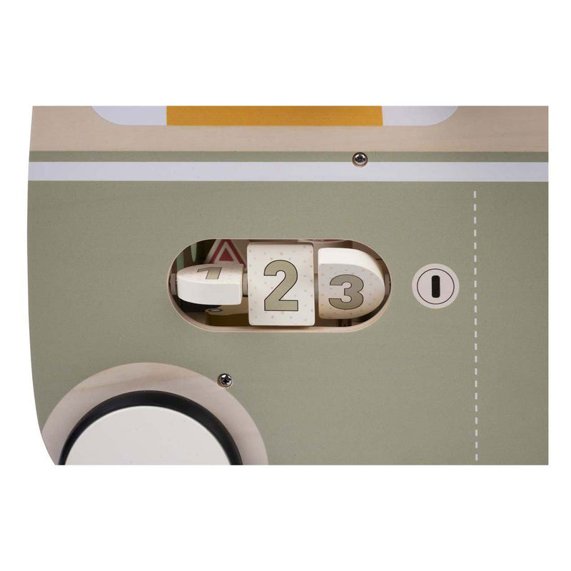 Afbeelding laden in galerijviewer, Jack jacky houten loopwagen met educatieve activiteiten – multi functional car – activiteiten loopwagen – walker speelgoed – motoriek cognitieve ontwikkeling – educatief houten speelgoed – jack jacky