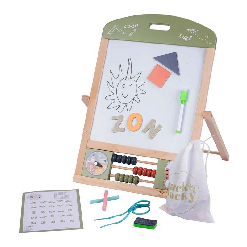 Load image into Gallery viewer, Houten tafel school- en whiteboard
