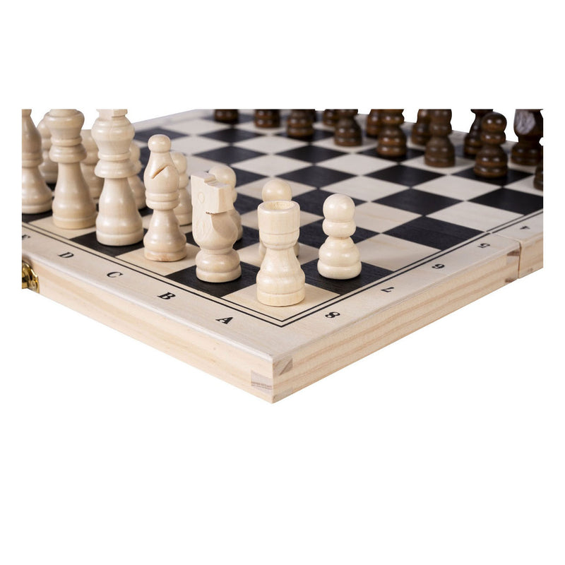 Afbeelding laden in galerijviewer, Engelhart schaak backgammon cassette hout 30x16x4 cm | 2 stuks
