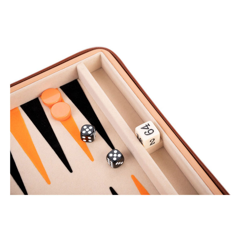 ギャラリービューアに画像をロードする, Engelhart backgammon reisspel met rits - beige