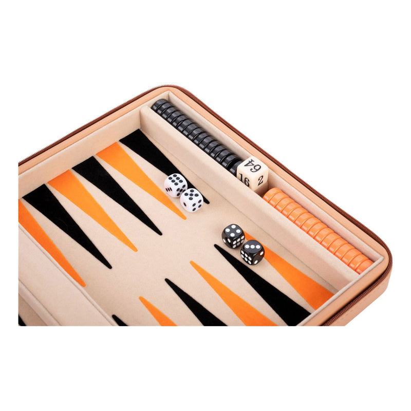 ギャラリービューアに画像をロードする, Engelhart backgammon reisspel met rits - beige