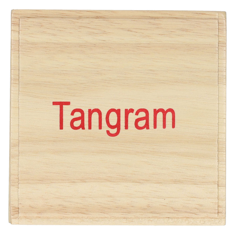 Afbeelding laden in galerijviewer, Longfield tangram - blank hout - rubberhout - inclusief voorbeelden en oplossingen - doosje - 13 x 13 cm - engelhart